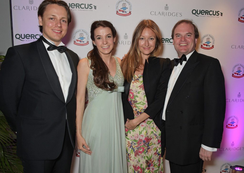 LONDON, ENGLAND - MAY 12:  (L to R) Hanns Kendel, Princess Tessy of Luxembourg, Anna Matthews and Lord Harry Dalmeny attend the Spring Gala In Aid of the Red Cross War Memorial Children's Hospital hosted by QBF and Kerzner Calliva at Claridge's Hotel on May 12, 2015 in London, England.   Pic Credit: Dave Benett